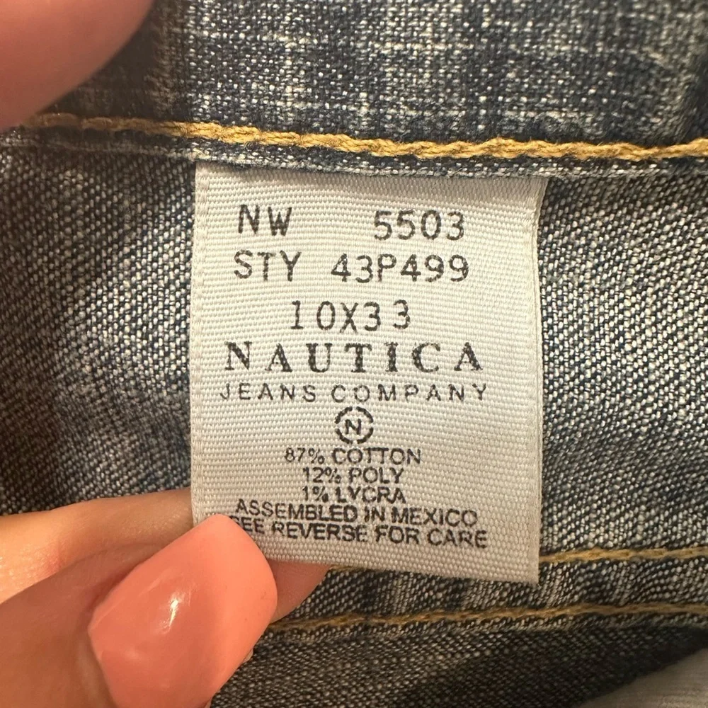 Nautica Jeans Co Women’s Size 10 Bootcut Stretch Denim Jeans 33” Inseam Y2K - Picture 8 of 9